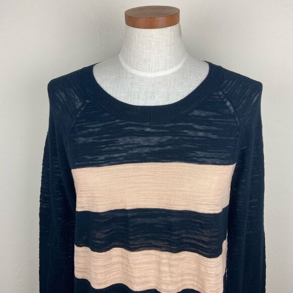 Madewell Wide-Stripe Knit Sweater - Black & Cream - Picture 4 of 7